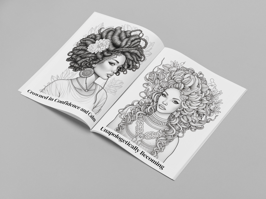 Crowned in Glory - A Regal Coloring Experience of Beauty, Identity, and Power - Physical Book