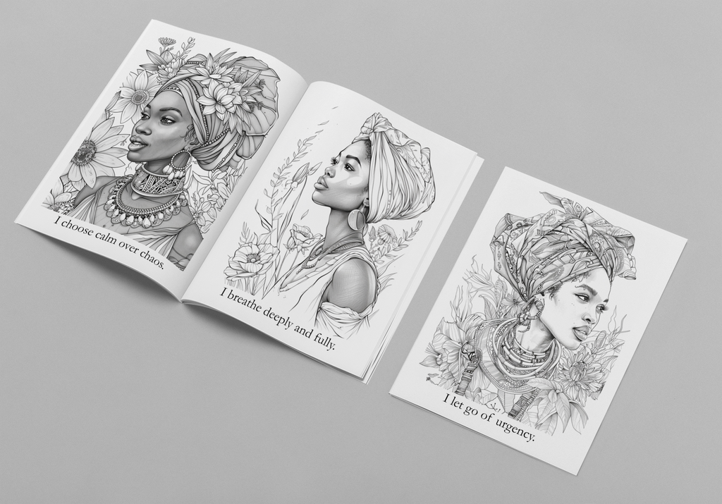 Crowned in Peace - A Coloring Affirmation Experience in Rest & Emotional Ease - Physical Book