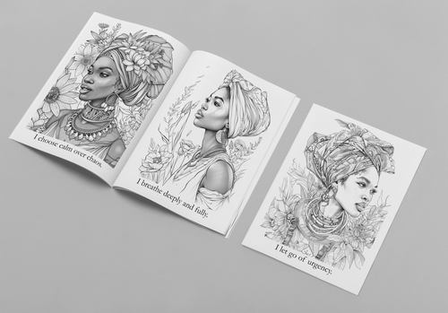 Crowned in Peace - A Coloring Affirmation Experience in Rest & Emotional Ease - Physical Book